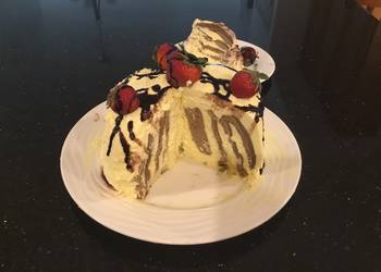 Without Fail Make Recipe Vertical Chocolate Layer Cake with French Vanikka Cream Frosting Delicious Nutritious