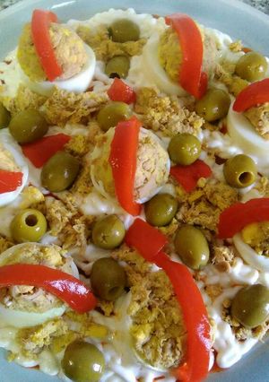 Una foto de Huevos rellenos