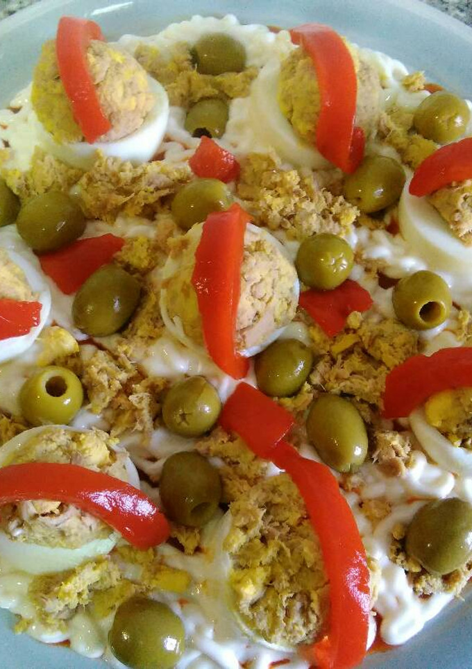 Una foto de Huevos rellenos