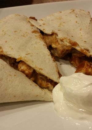 A picture of BBQ Chicken Quesadilla.