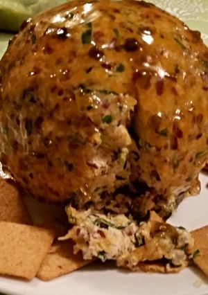 A picture of Tinklee's Cheese Ball.