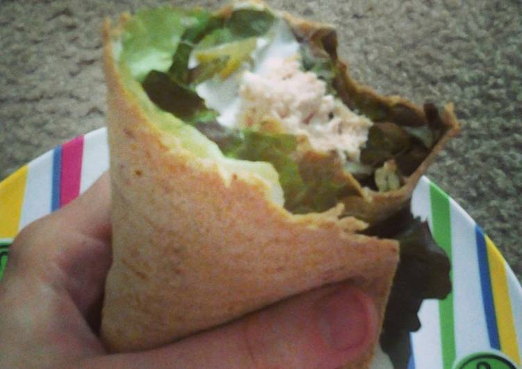 Steps to Make Favorite Low cal low fat turkey wrap