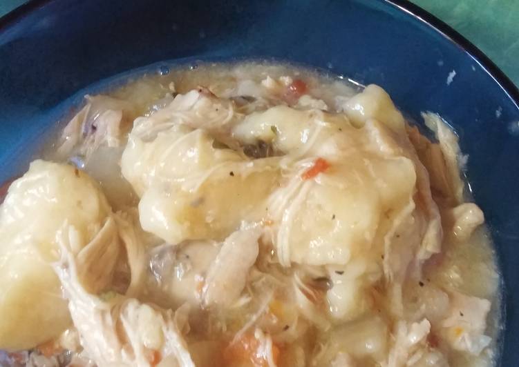Recipe of Award-winning Crock pot chicken and dumplings
