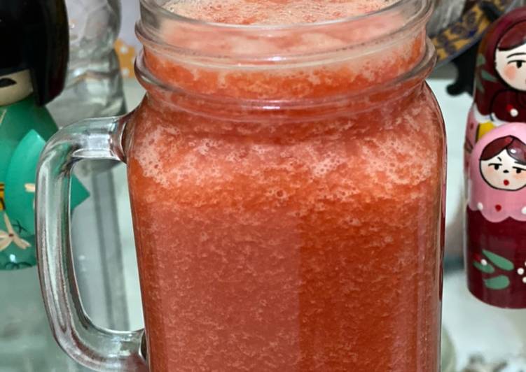 Cara Gampang Membuat Jus buah semangka, Menggugah Selera