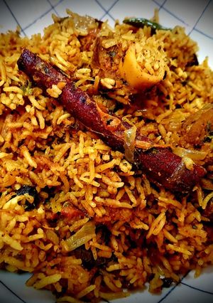 A picture of How to prepare Madhurai Special "Mutton Biryani".