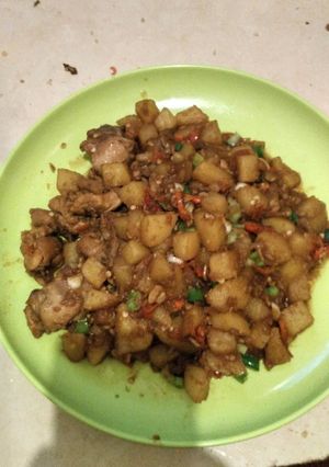 Foto resep Kentang bumbu kecap pedas