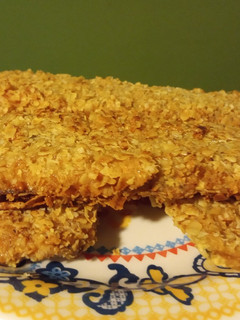 Una foto de Milanesas de tallo de acelga... rellenas de muzzarella!!!