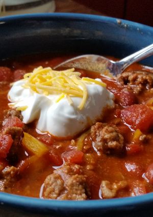 A picture of Ground Beef Chili.