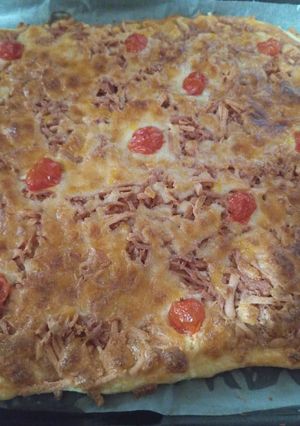 عکسی از دستور پیتزا 🍕 باخمیر آماده(نانوایی)