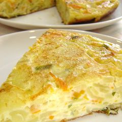 A picture of Microwave Low-Cal Vegetable Spanish Omelet.