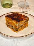 Lasagna di zucca delica funghi champignon spinaci e salsiccia