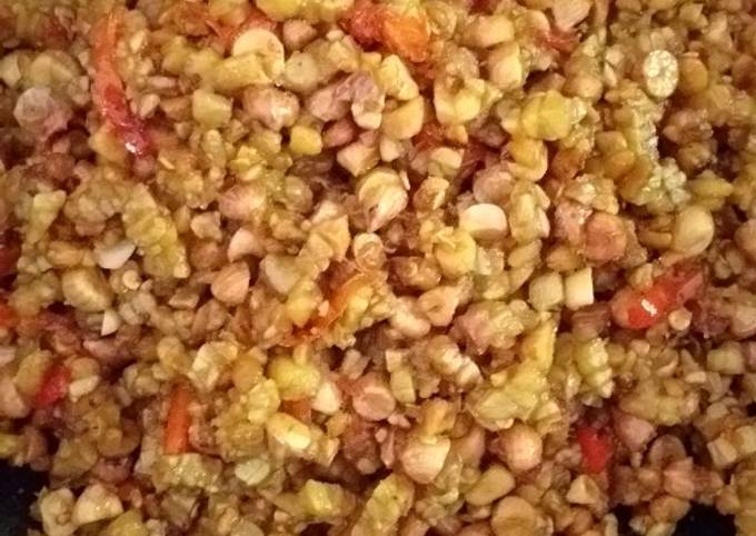 Cara Gampang Membuat Kering tempe kacang tanah, Lezat Sekali