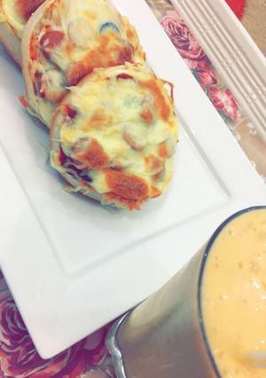 صورة لوصفة البيتزا الكذابة 🍕👌🏻