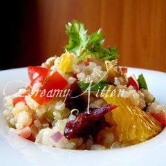 A picture of Quinoa with Oranges, Walnuts & Dried Fruit.
