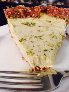 A picture of 100% Raw Organic Key Lime Tart.