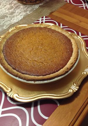 A picture of Sweet potatoe pie.