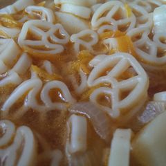 A picture of Simple pasta and potato soup.