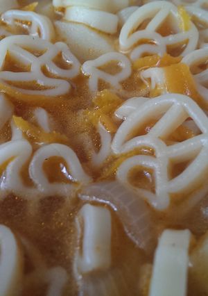 A picture of Simple pasta and potato soup.