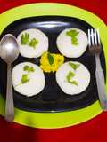 Riceidli With Besan Chutney
