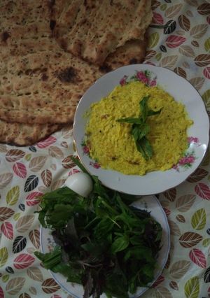 عکسی از دستور کشک و بادمجان تنوری