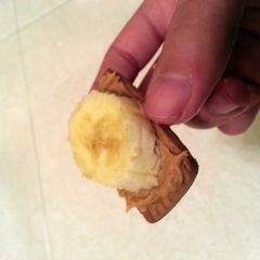 A picture of PB and Banana Snack.