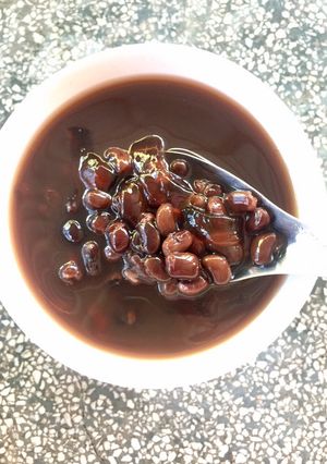 Hình của món Chè đậu đen bột khoai.