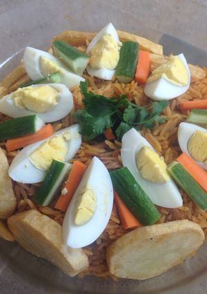صورة لوصفة 😋مقلوبة دجاج😋