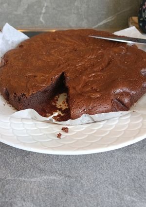 Una foto de Brownie con nueces