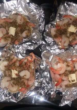 A picture of Easy foiled packed shrimp.