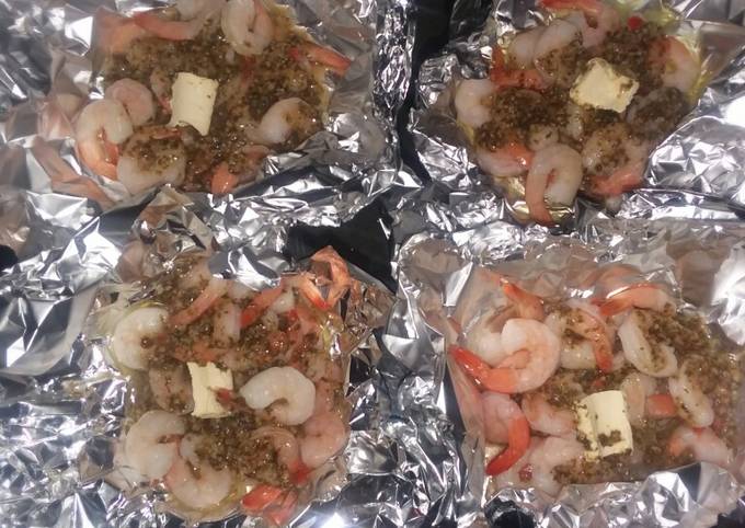 Recipe of Homemade Easy foiled packed shrimp