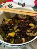 Cerdo más arroz negro (imperial)