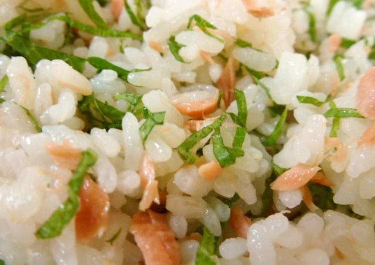 Recipe of Favorite Refreshing Salmon, Shiso and Lemon Chirashi Sushi