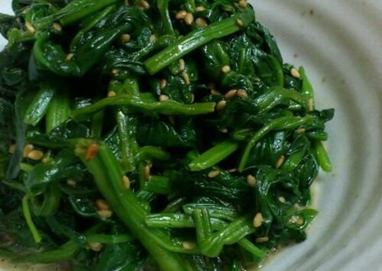 Recipe of Favorite An Easy Dish: Nutritious Spinach Namul