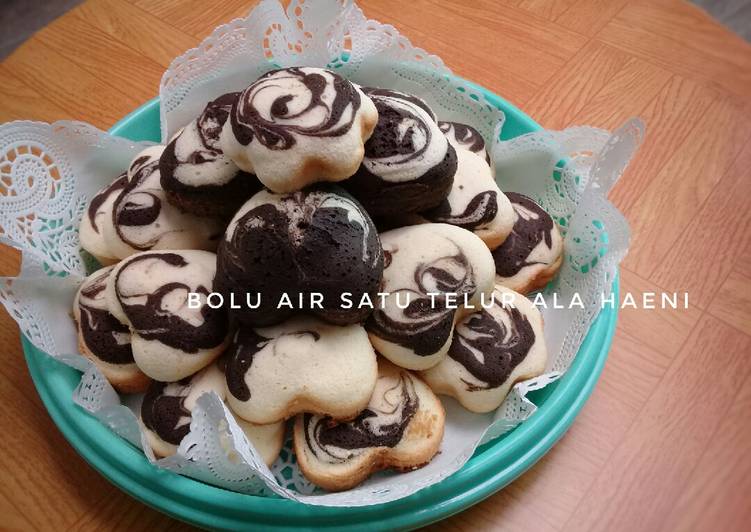 Cara Gampang Menyiapkan 🍰Bolu Air Satu Telur Super Lembut🍰 yang Bisa Manjain Lidah