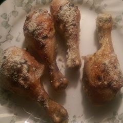 A picture of Garlic parmesan drumsticks (baked).