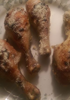 A picture of Garlic parmesan drumsticks (baked).