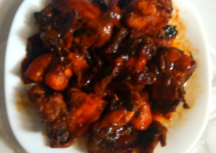 Resep Ayam Kecap Bango Pedas Bawang Bombay Sederhana#, Enak
