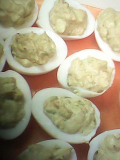 A picture of Deviled Eggs for devilish people.