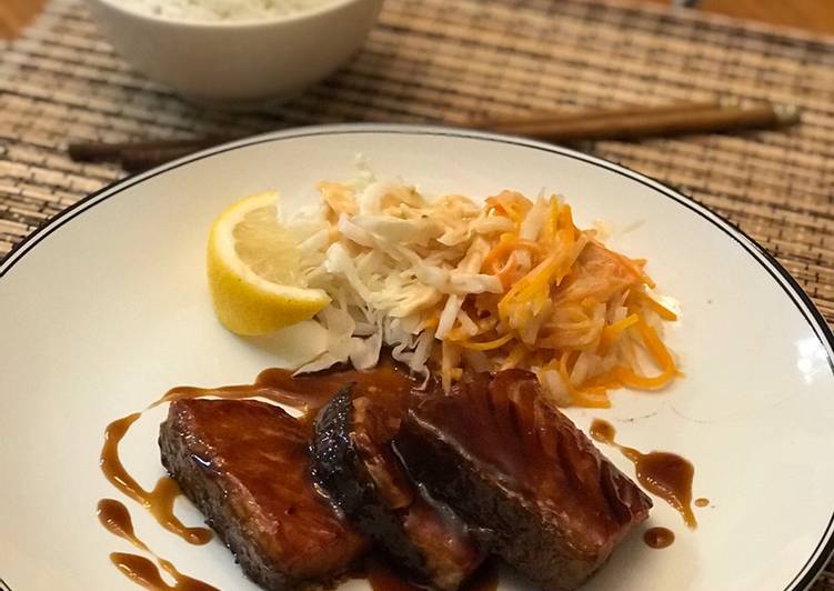 Salmon teriyaki