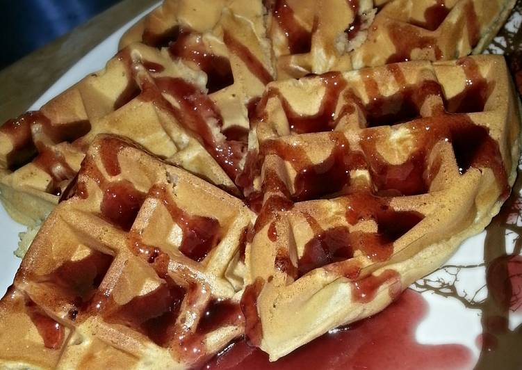 Steps to Make Favorite Gigi's Peanut Butter & Jelly Waffles