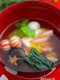 Fragrant With Mitsuba and Yuzu! Ozouni (Mochi Rice Cake Soup for New Years)