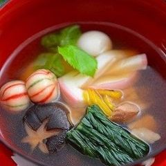 A picture of Fragrant With Mitsuba and Yuzu! Ozouni (Mochi Rice Cake Soup for New Years).