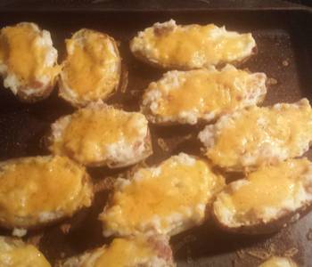 Easy Prepare Recipe Twice baked potatoe skins Restaurant Style