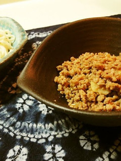 A picture of Meat Soboro with Lots of Ginger.