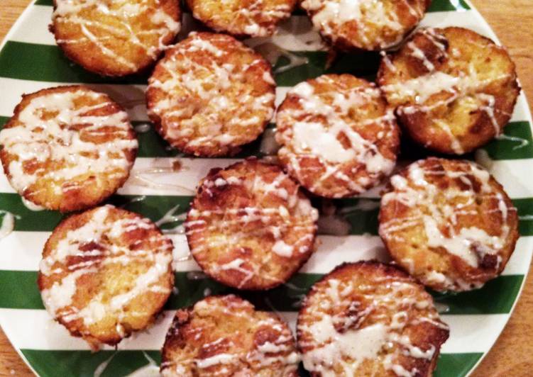 Steps to Prepare Any-night-of-the-week Pineapple Stuffing &#34;Cupcakes&#34;with Cinnamon Buttercream Drizzle
