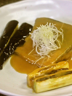 A picture of Seafood! Mackerel Simmered in Miso.