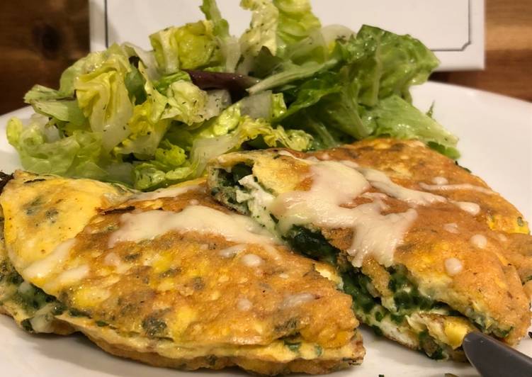 Spinat-Omelette mit Feta