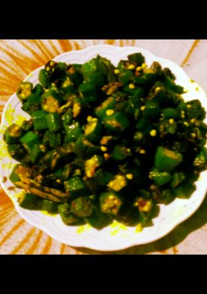 ভিন্ডি ভাজি(bhindi bhaji recipe in Bengali) রেসিপির প্রধান ছবি