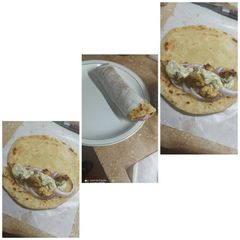 A picture of Chicken roll Paratha.