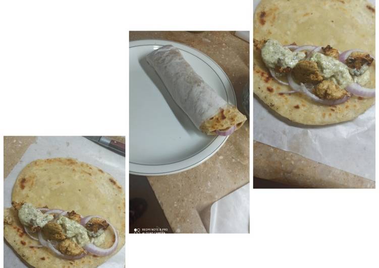 Chicken roll Paratha